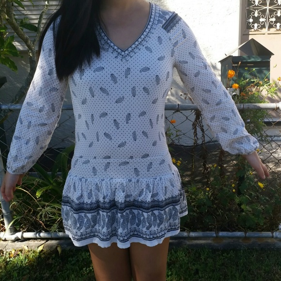 AVA. gypsy boho white dress - Picture 3 of 6